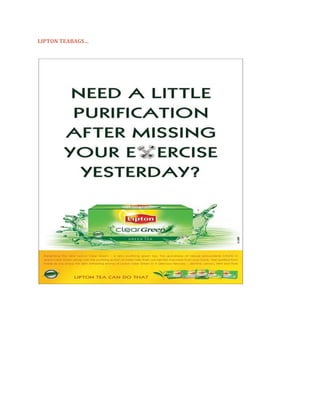 LIPTON TEABAGS…
 