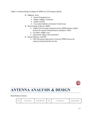 Assignment Of 5G Antenna Design Technique | PDF