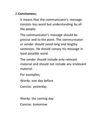 7 C,s of Business Communication | DOCX
