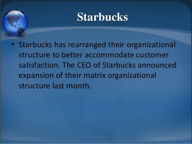 starbucks organizational structure