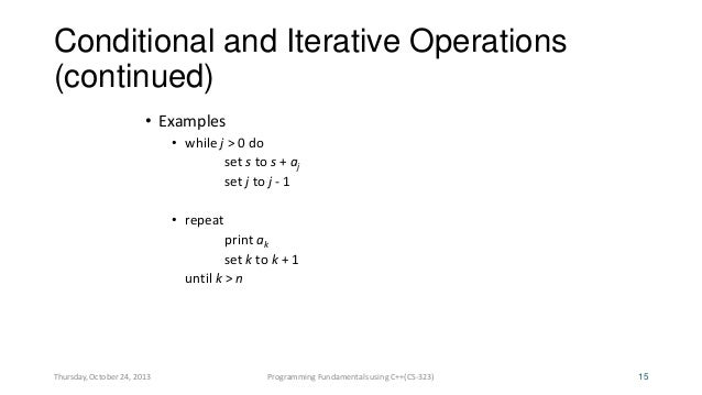 assignment statement in pseudocode