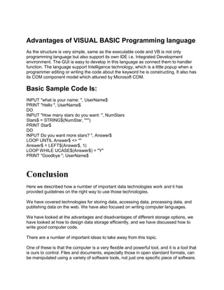 Assignment on basic programming language | PDF