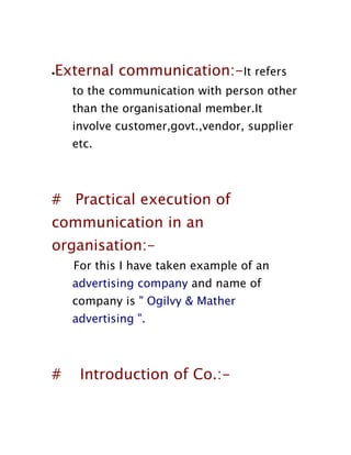 company communication process