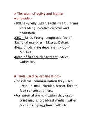 company communication process