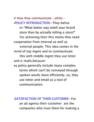 company communication process