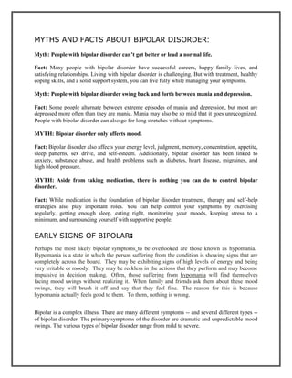 Assignment on bipolar disorder