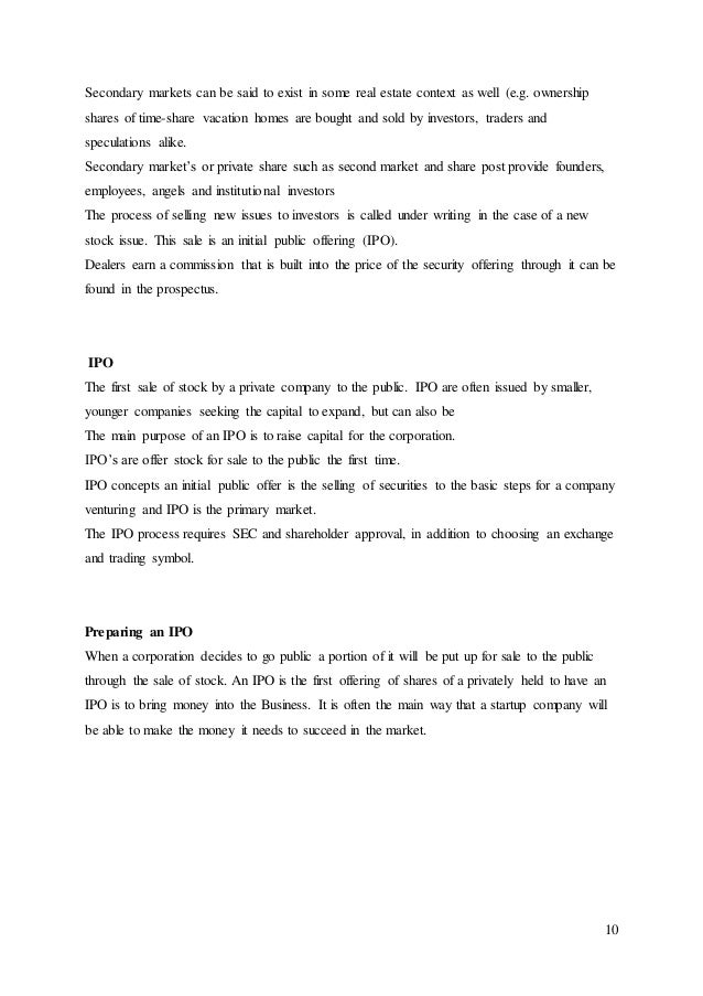 Thesis money market