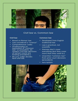 Assignment on civil law vs common law | PDF
