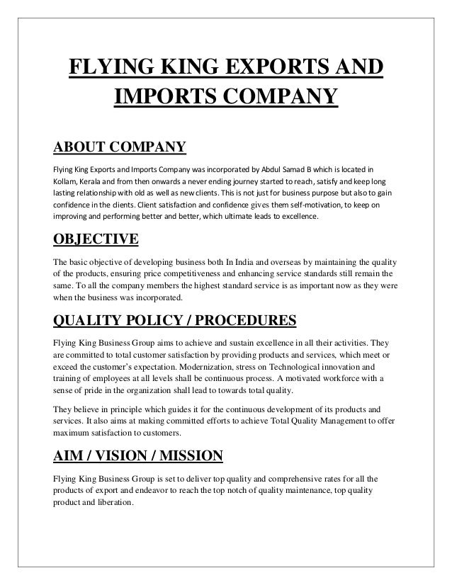 imports business