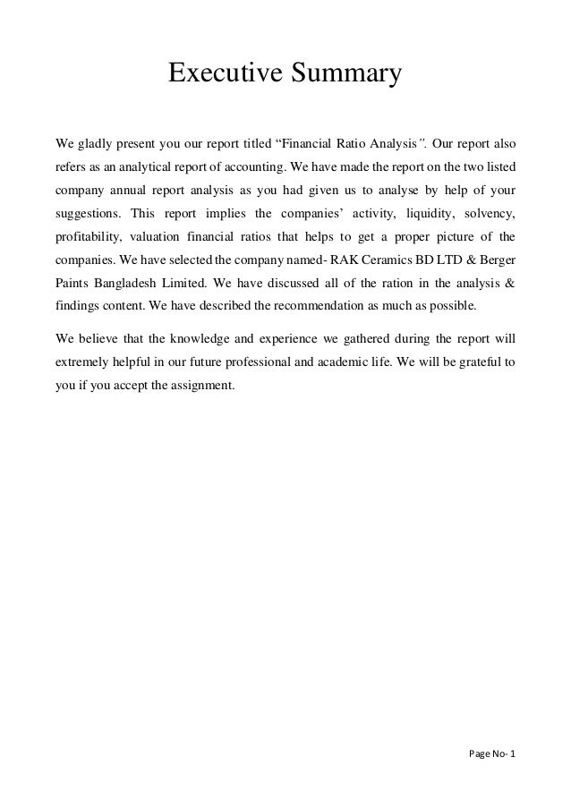 Financial analysis report ppt image