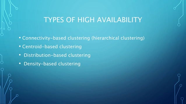 Assignment on high availability(clustering) | PPT