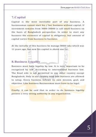 Local Business Scale Notes Small Scale Business | PDF