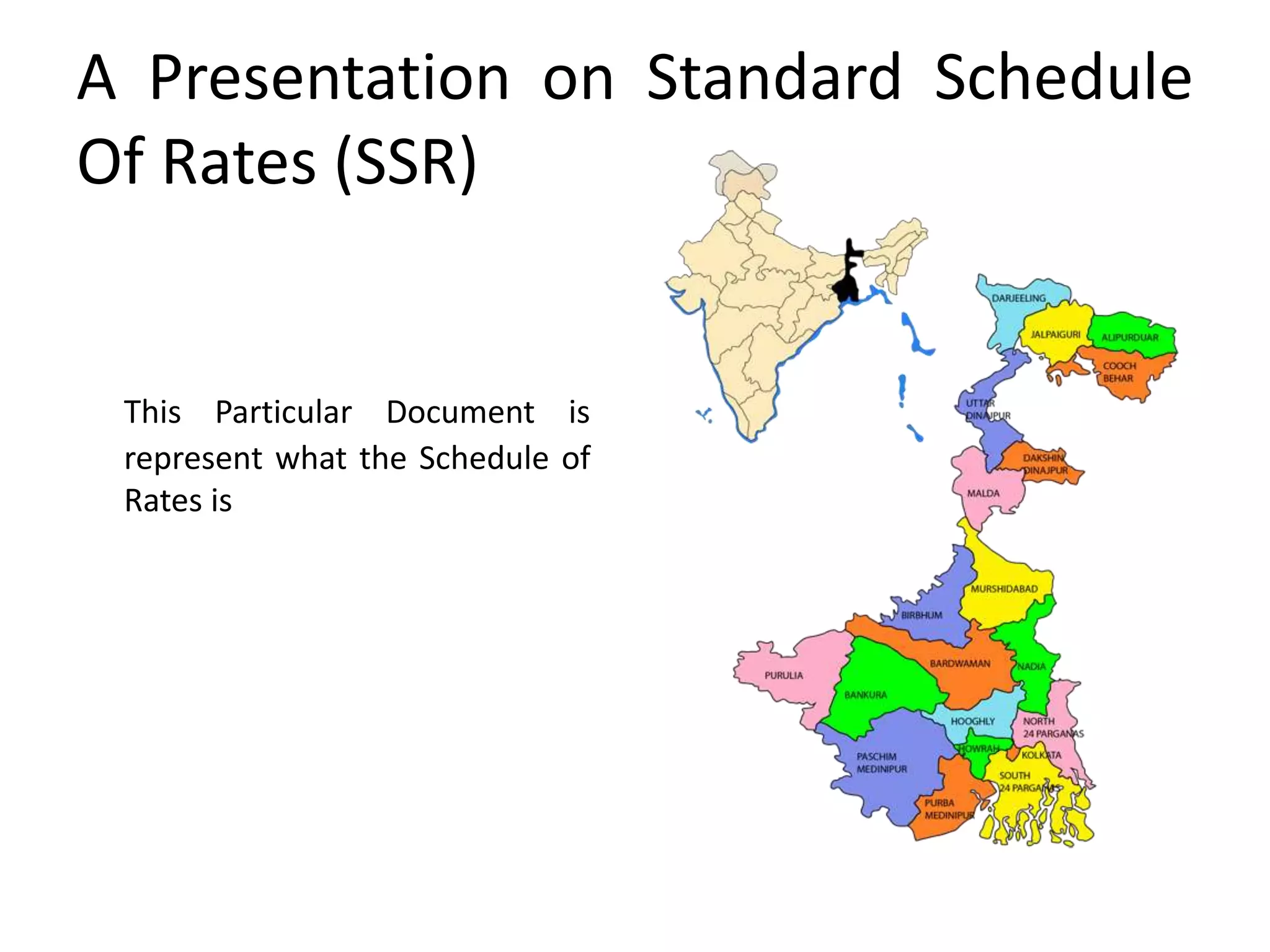 Standard Schedule Of Rates Wb PPTX standard-schedule-of-rates-wb-pptx