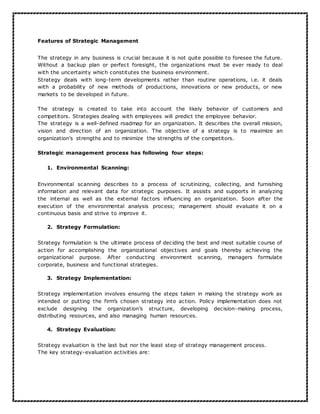 Assignment on Strategic Management | DOCX