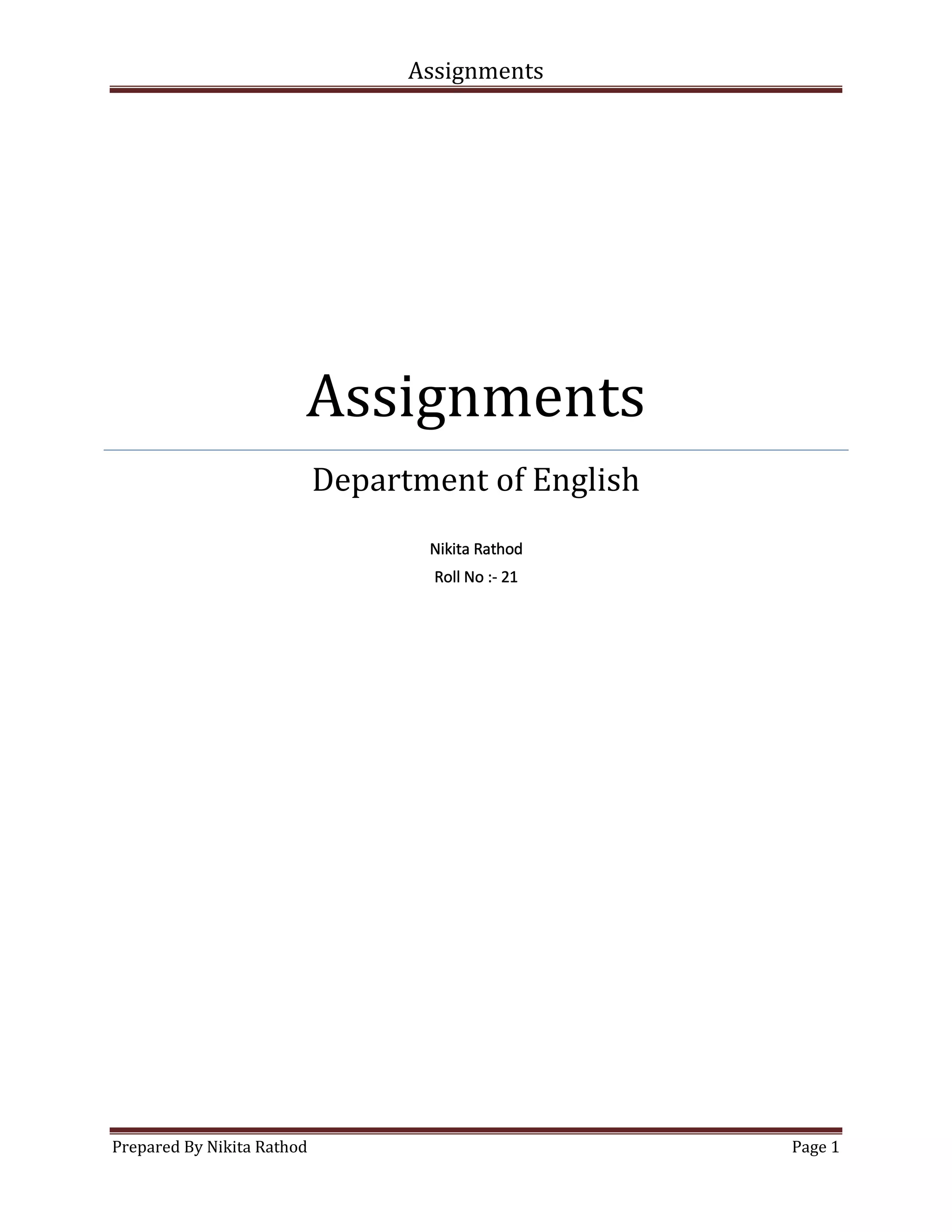 Assignment PDF | PDF