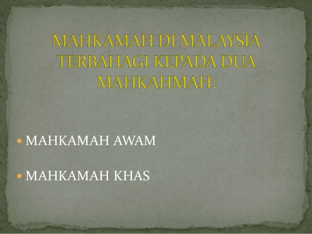 pengajian am stpm jenis2 mahkamah