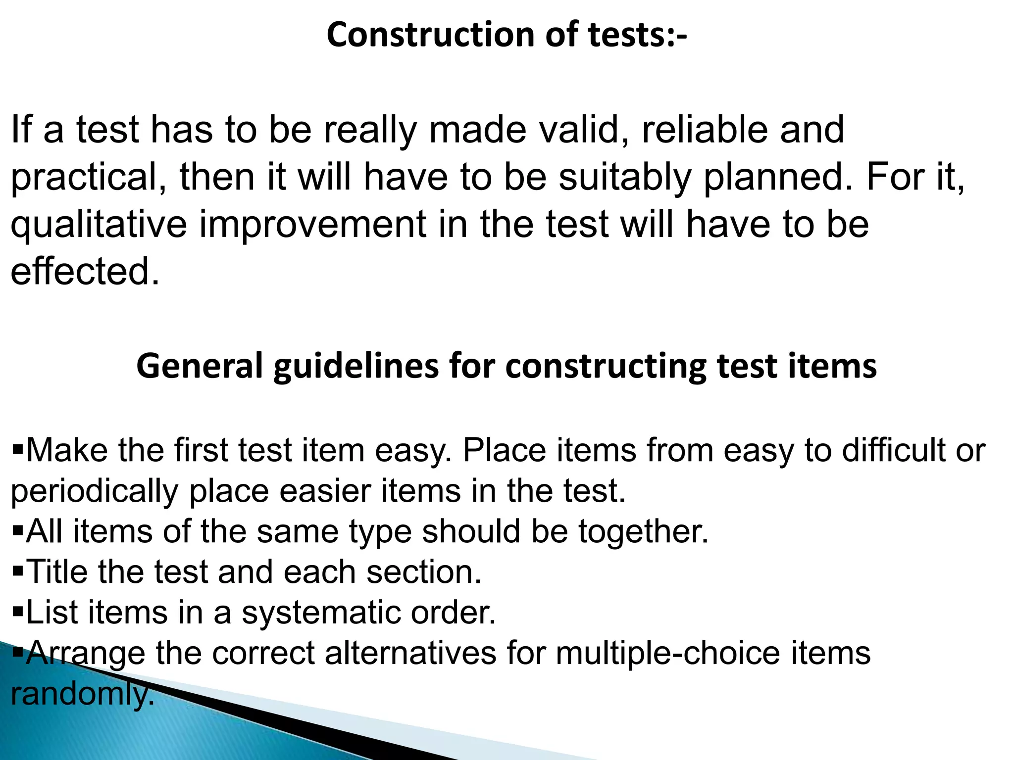 Standardized and non standardized tests ppt standardized testing