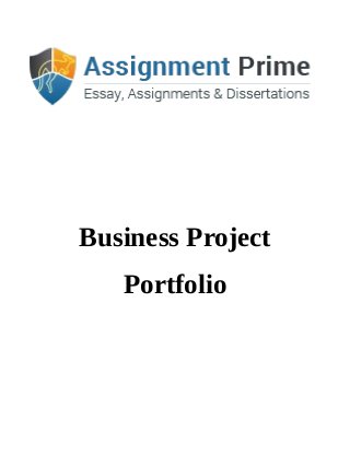 Business Project
Portfolio
 