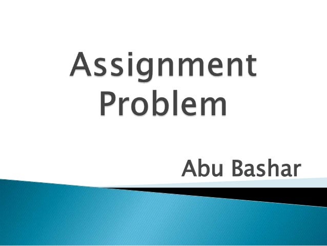 Transportation, transshipment, and assignment problems