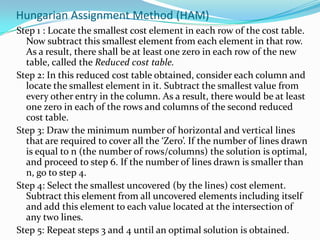 Assignment problem | PPTX
