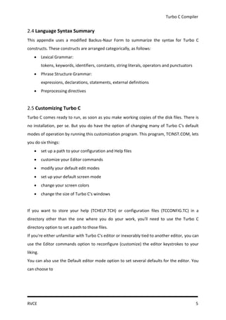 Turbo C Compiler Reports | PDF
