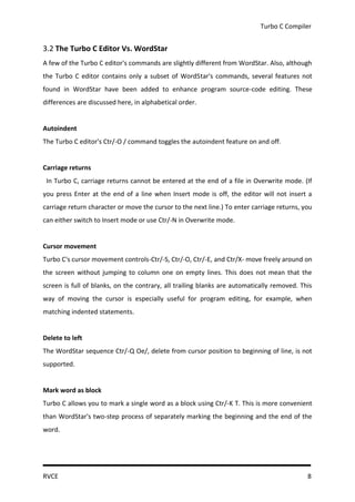 Turbo C Compiler Reports | PDF