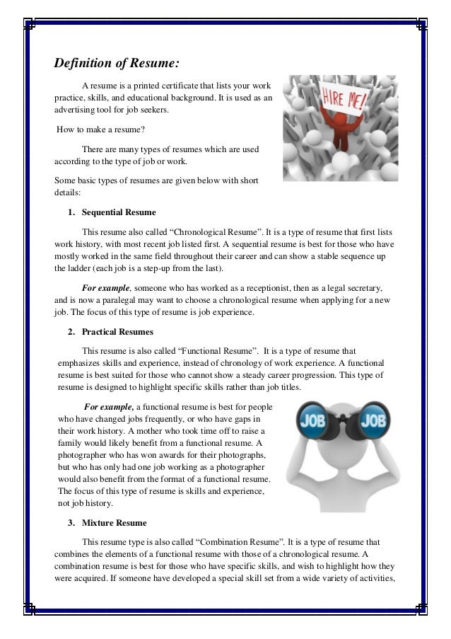 how to make a resume with only one job