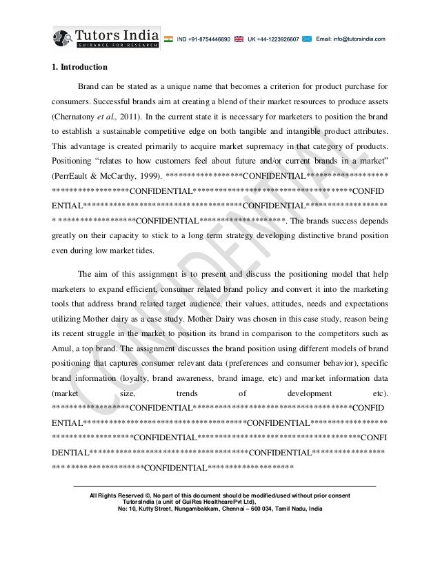 Mba marketing assignment examples picture