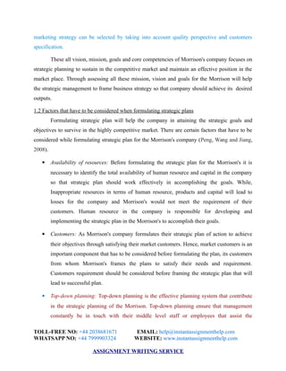 Assignment Sample: Business Strategy of an Organization | PDF