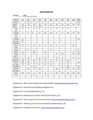 Assignments (autoguardado)