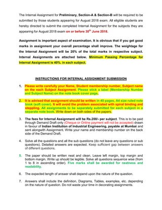 IIIE Assignment section B 2018_August | PDF