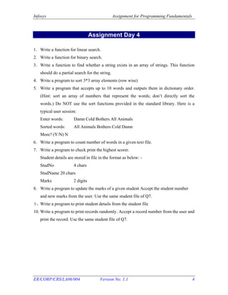 Assignments Programming Fundamentals | PPT