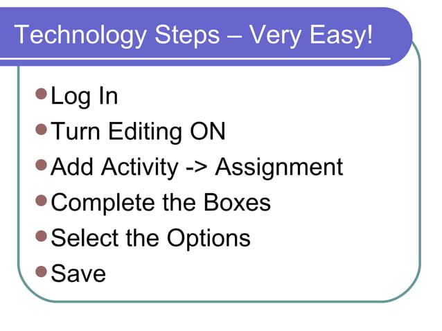 Assignments W08b | PPT