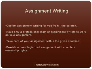 TheHarvardWriters.com
 