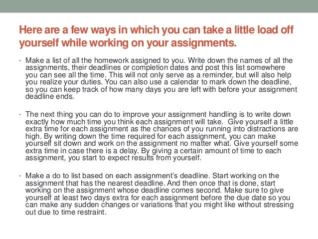 Writing assignment picture