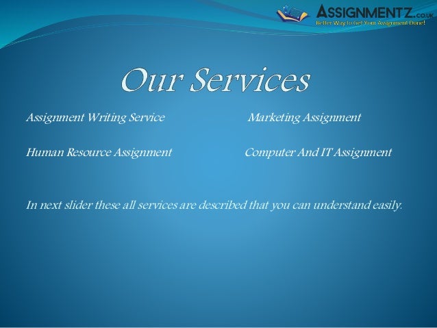 Assignment writing services uk