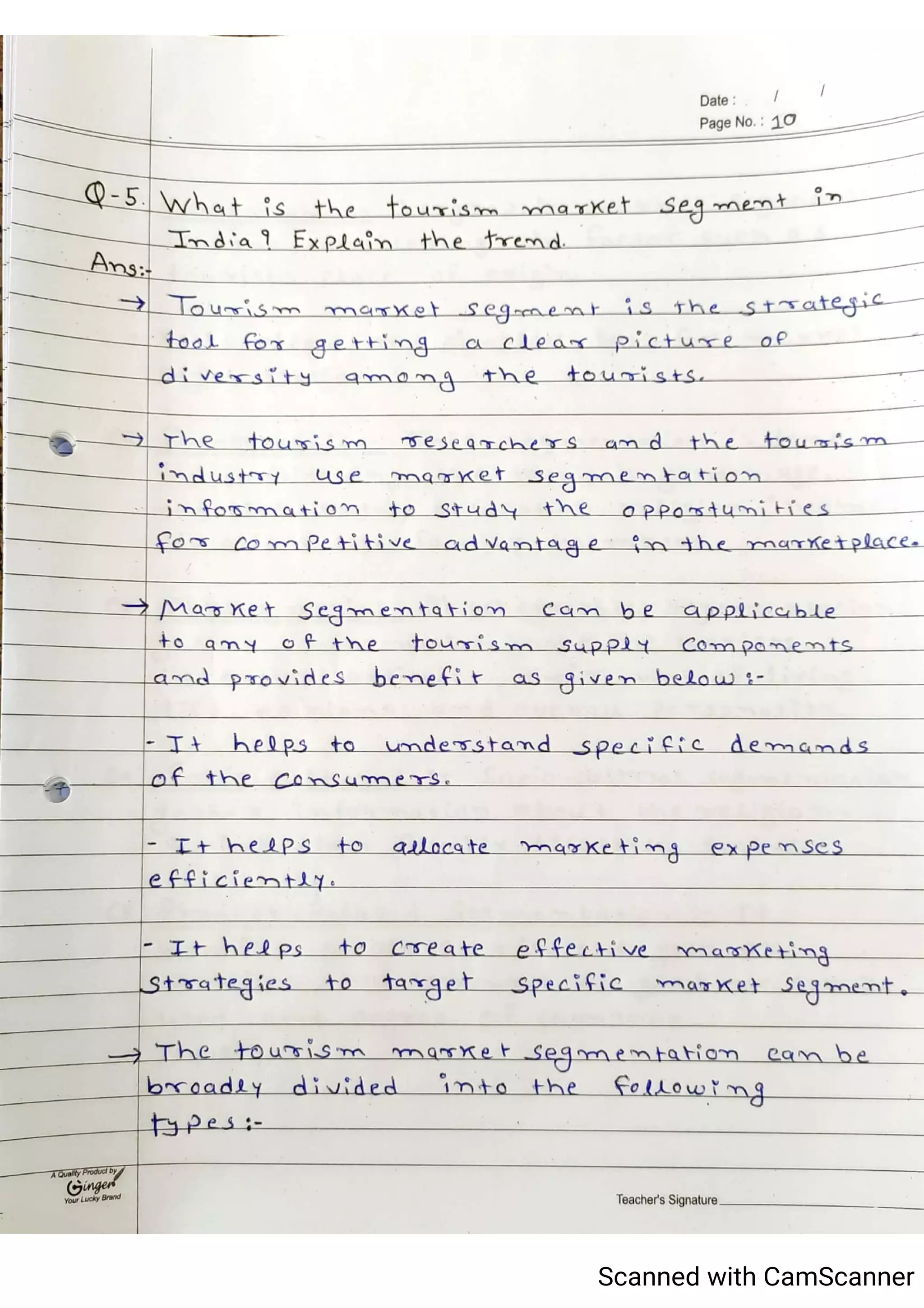 Tourism Planning & Development Notes