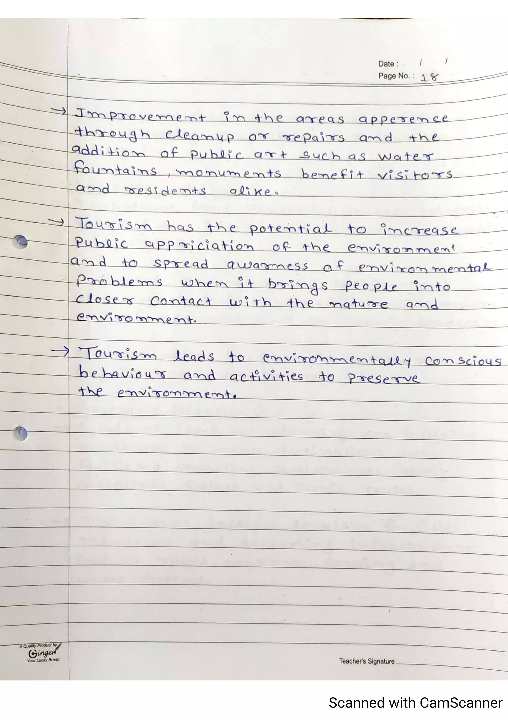 Tourism Planning & Development Notes