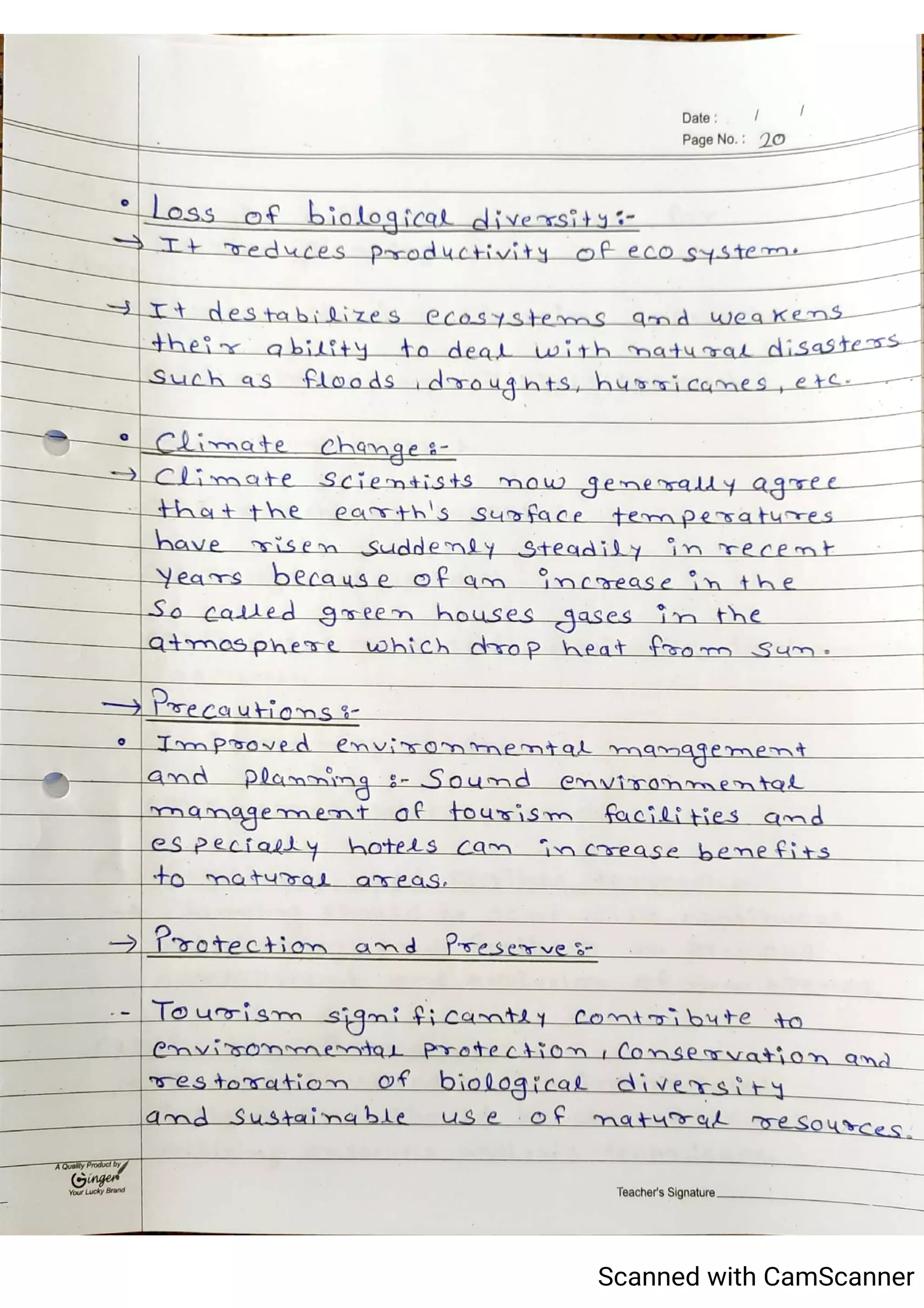 Tourism Planning & Development Notes