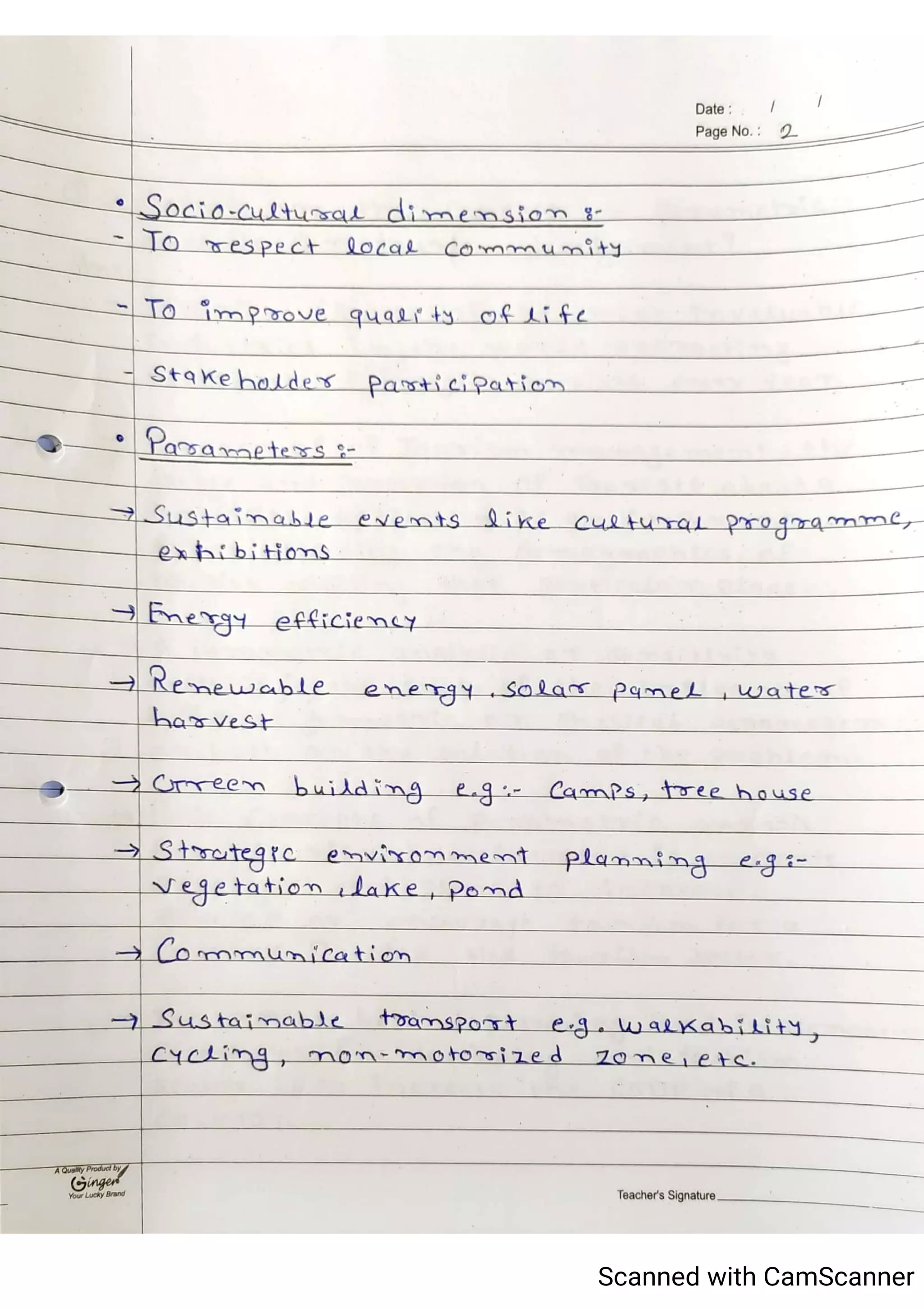 Tourism Planning & Development Notes