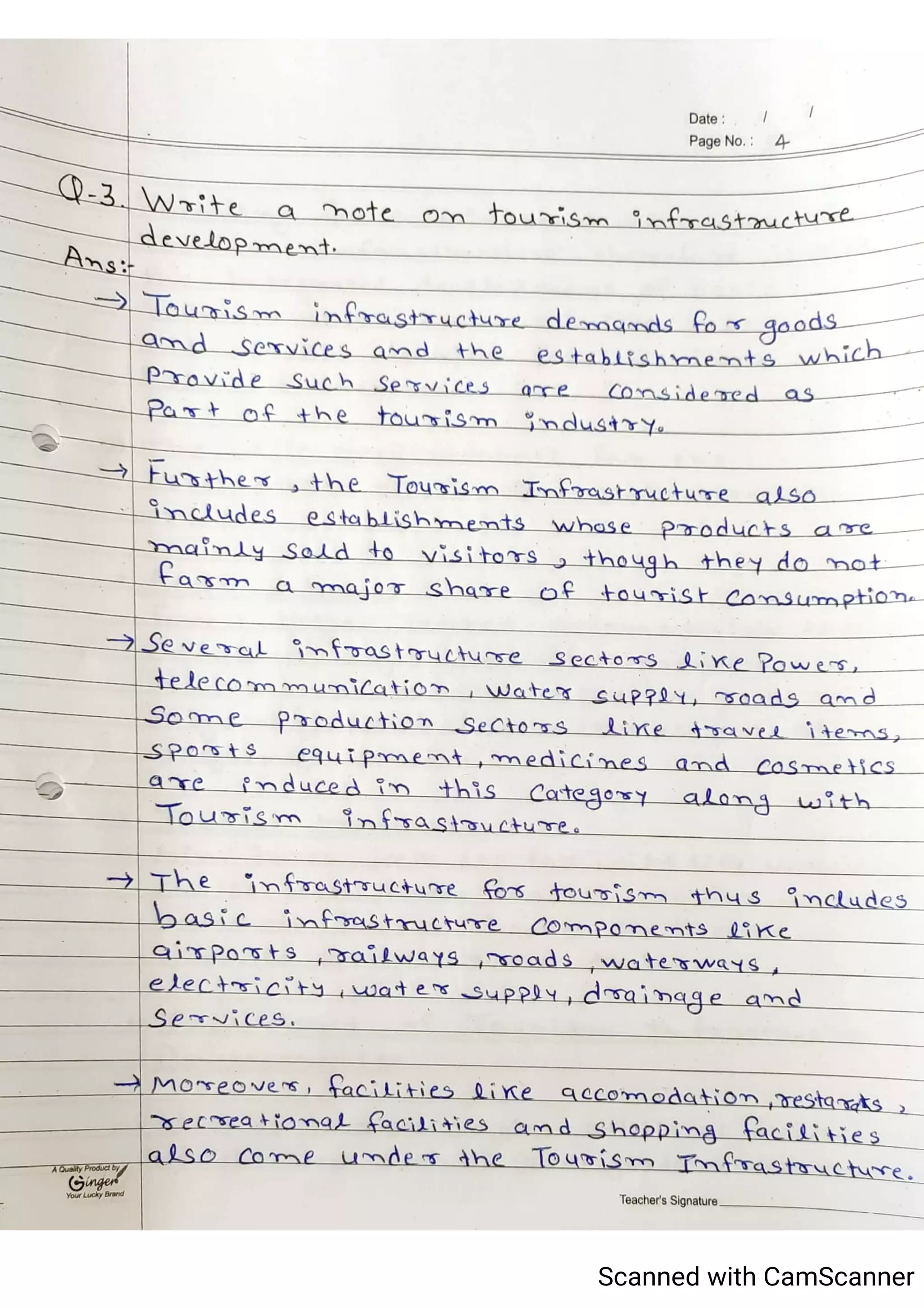 Tourism Planning & Development Notes