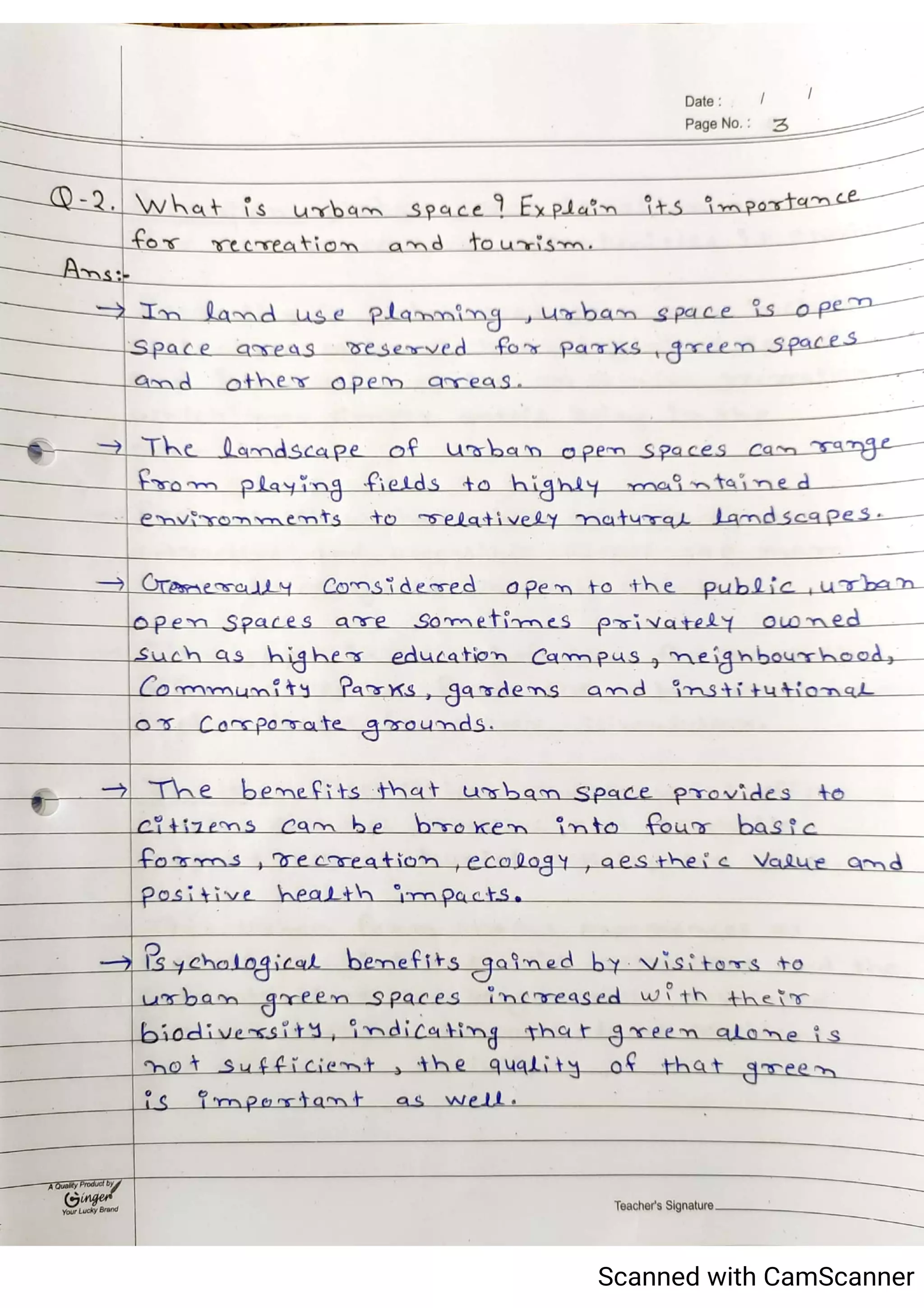 Tourism Planning & Development Notes