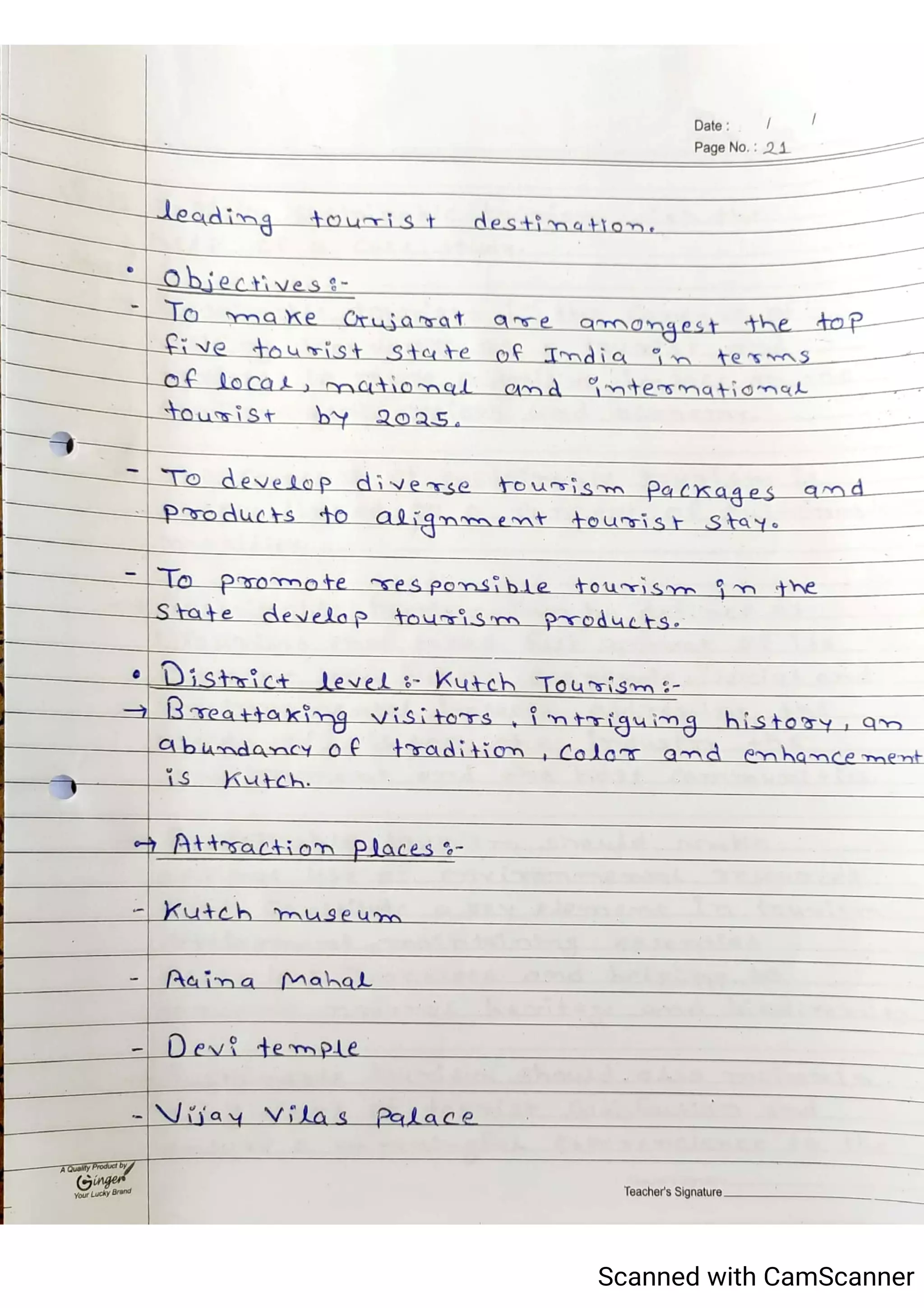 Tourism Planning & Development Notes