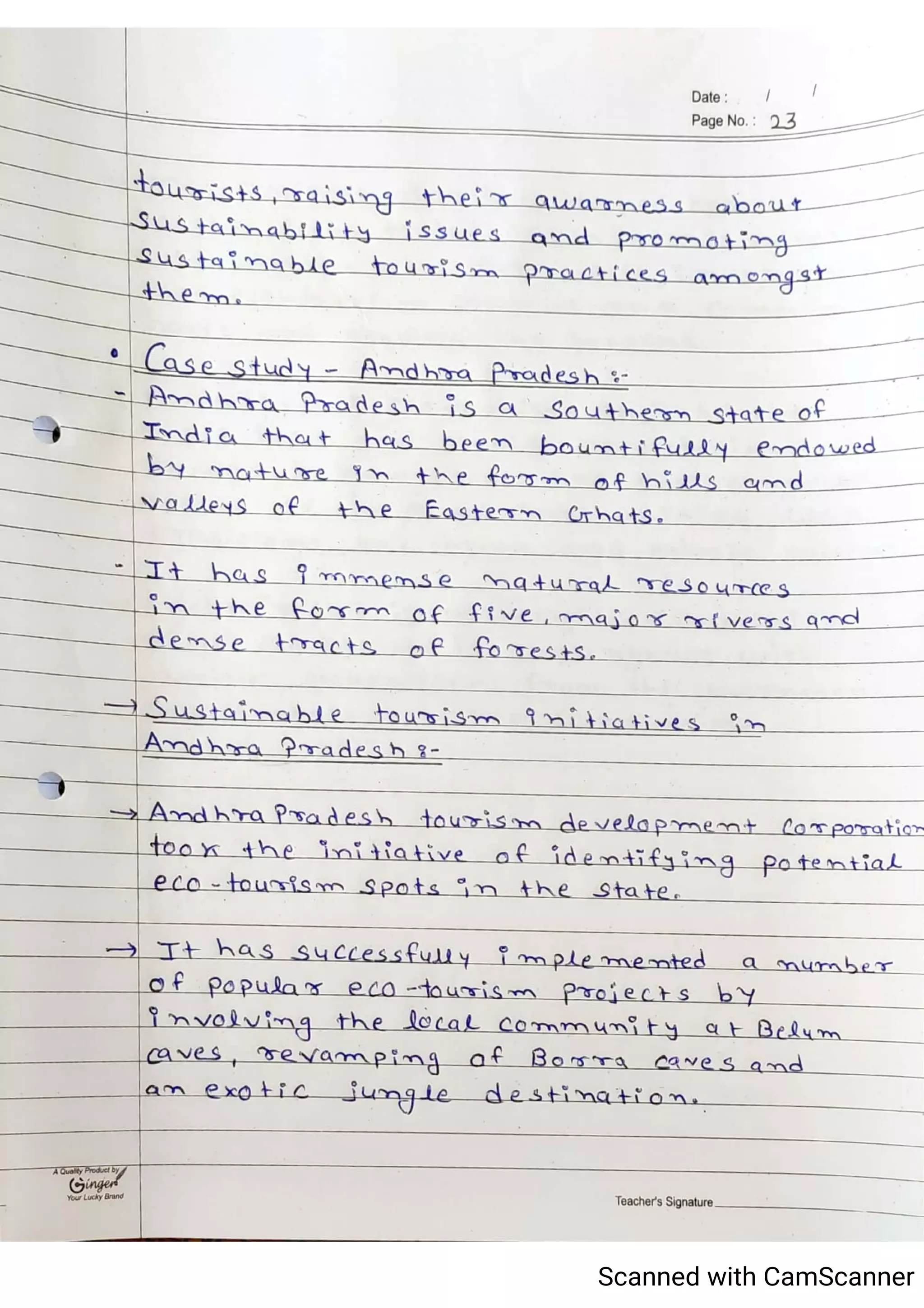 Tourism Planning & Development Notes