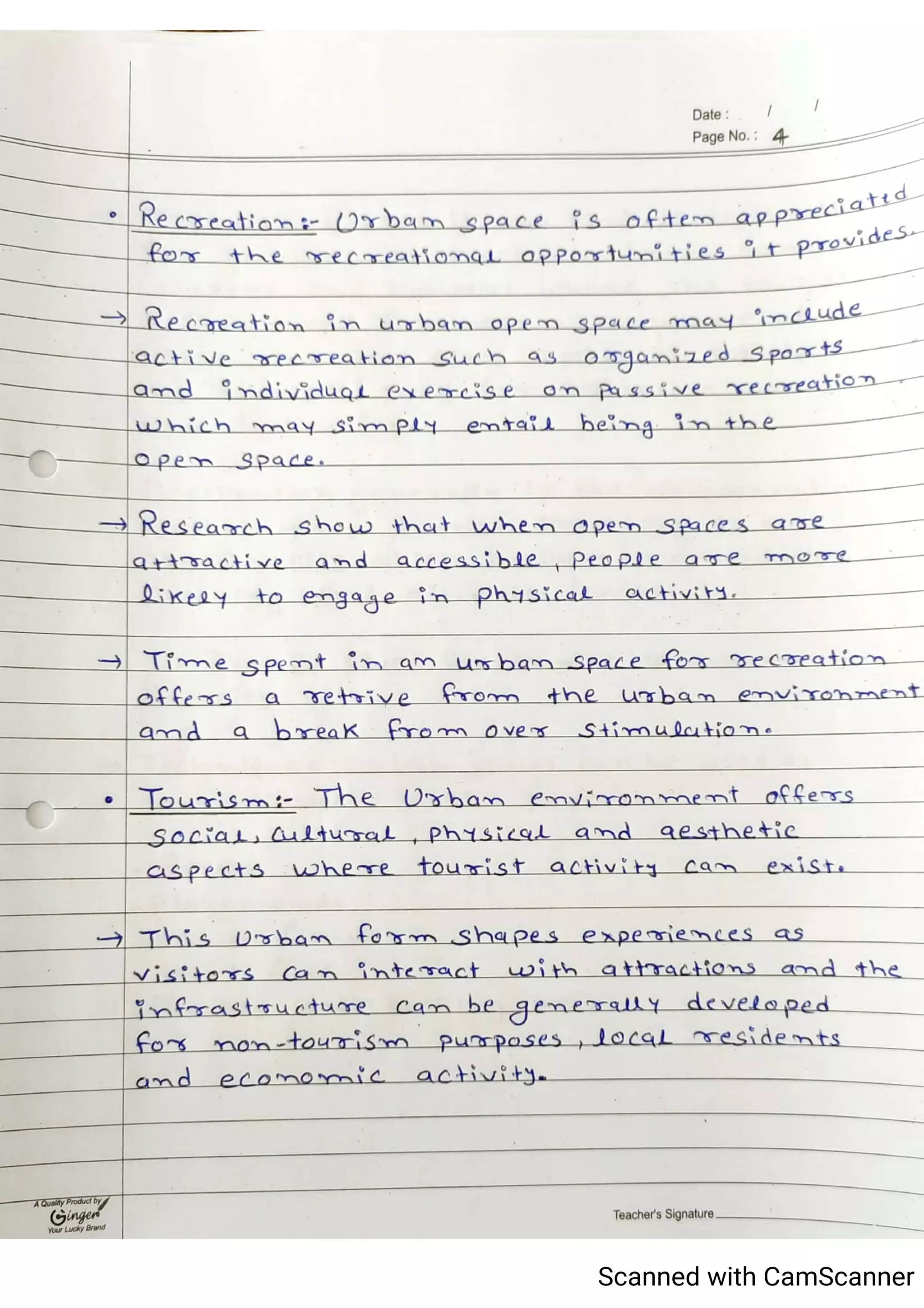 Tourism Planning & Development Notes