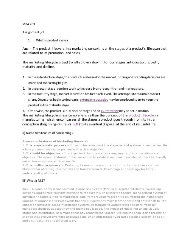 Mba 204 assignment picture