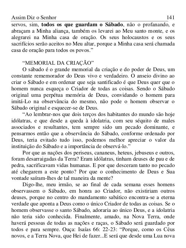 Livro Assim diz o senhor Lourenã§o Gonzalez iasd Livro Assim diz o senhor Lourenã§o Gonzalez iasd