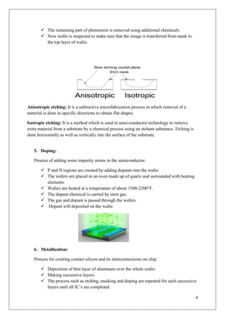 Fabrication process of Integrated Circuit (IC's) | PDF
