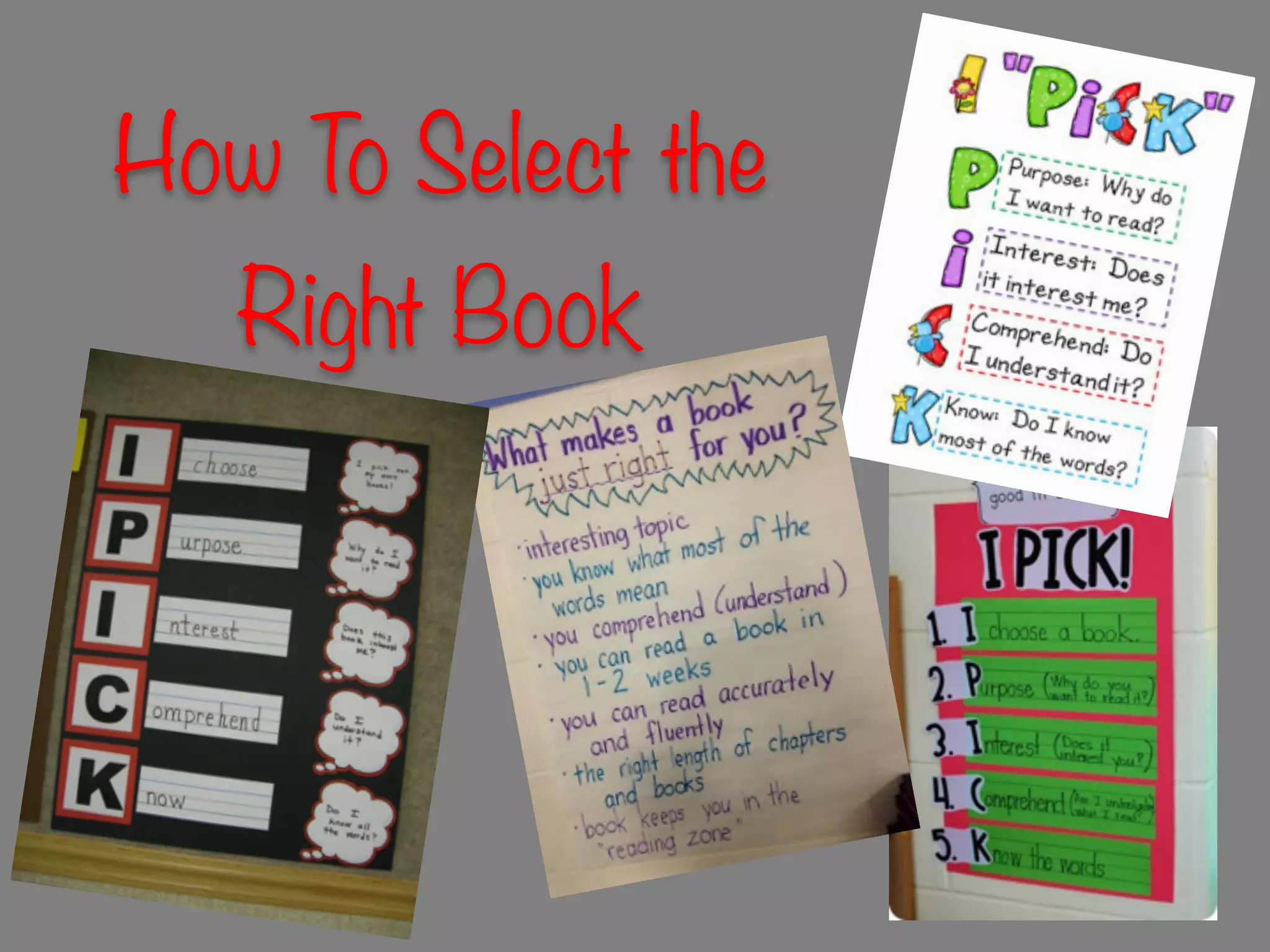How To Select the
Right Book
 