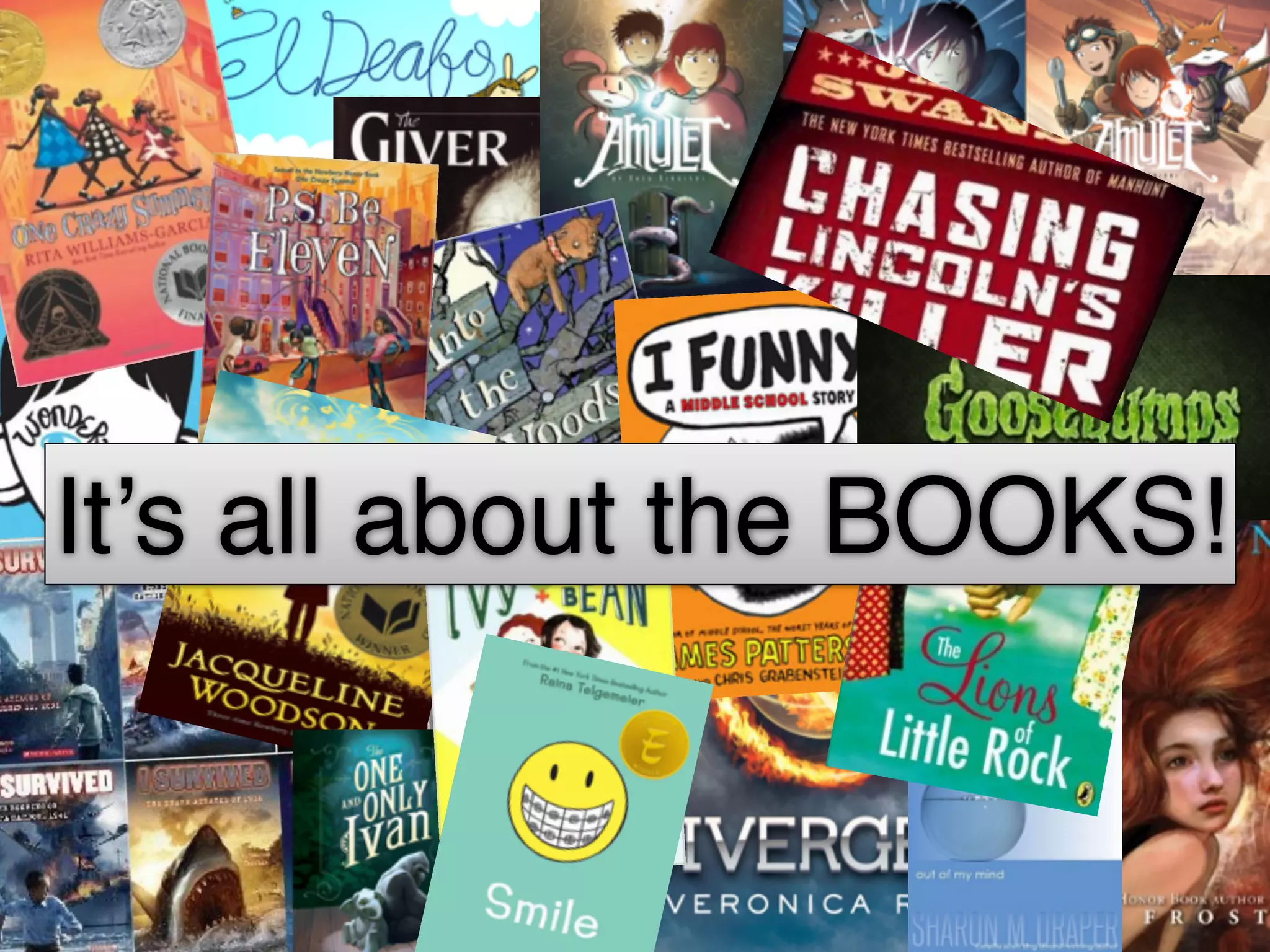 It’s all about the BOOKS!
 